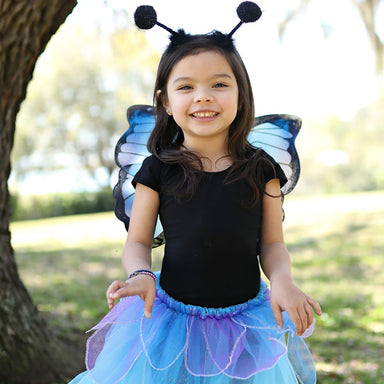 Great Pretenders Midnight Butterfly Tutu with Wings & Headband Size 4-6 Girl