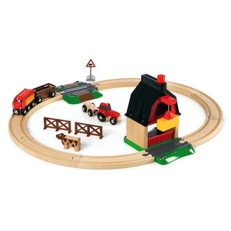 Brio Farm Train Railway Set 20 Pieces 33719