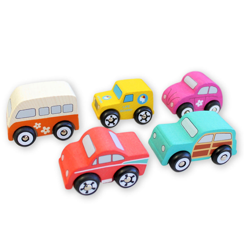 Discoveroo Beach Car Set - Set of 5