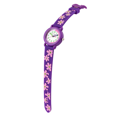Cactus Watches Time Teacher Watch Purple Flowers Band