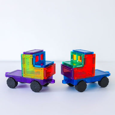 Learn & Grow Magnetic Tiles Car Pack Set 28pc Sample
