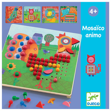 Djeco Animo Mosaic Peg Board Box
