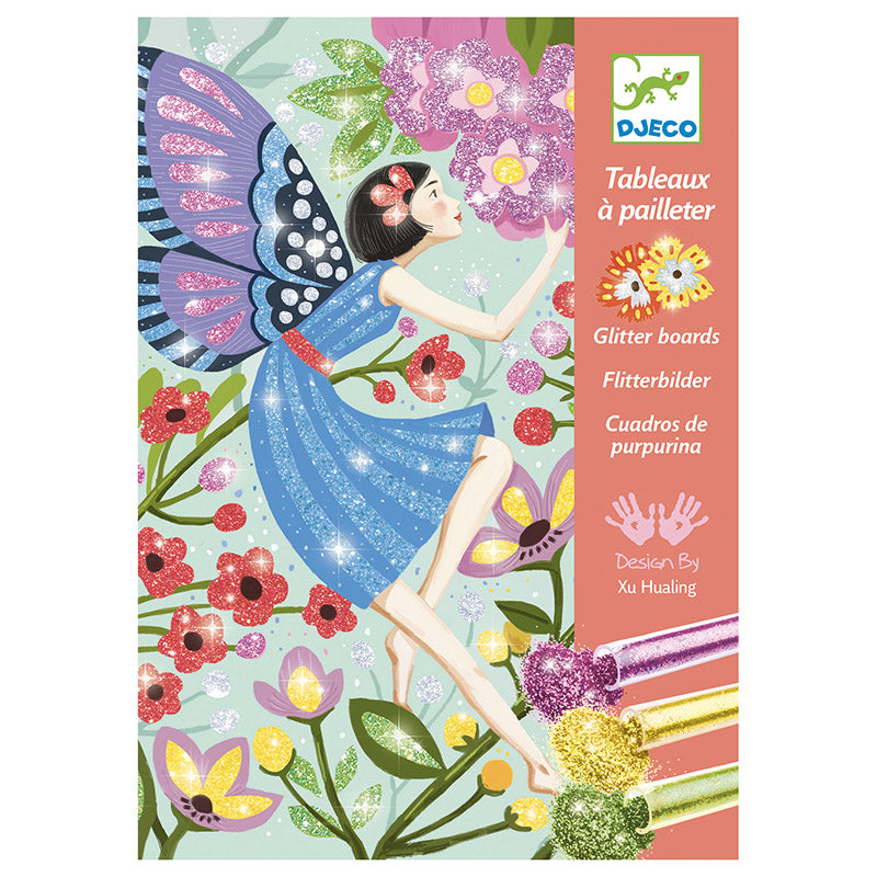 Djeco Glitter Boards Gentle Life Fairies Box