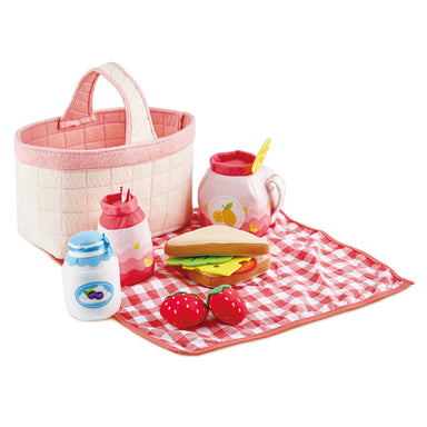 Hape Toddler Picnic Basket with Play Food