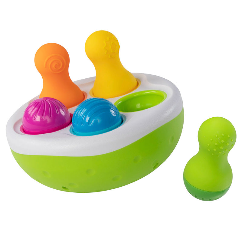 Fat Brain Toys Spinny Pins Green Out