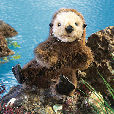 Folkmanis Baby Sea Otter Puppet Water
