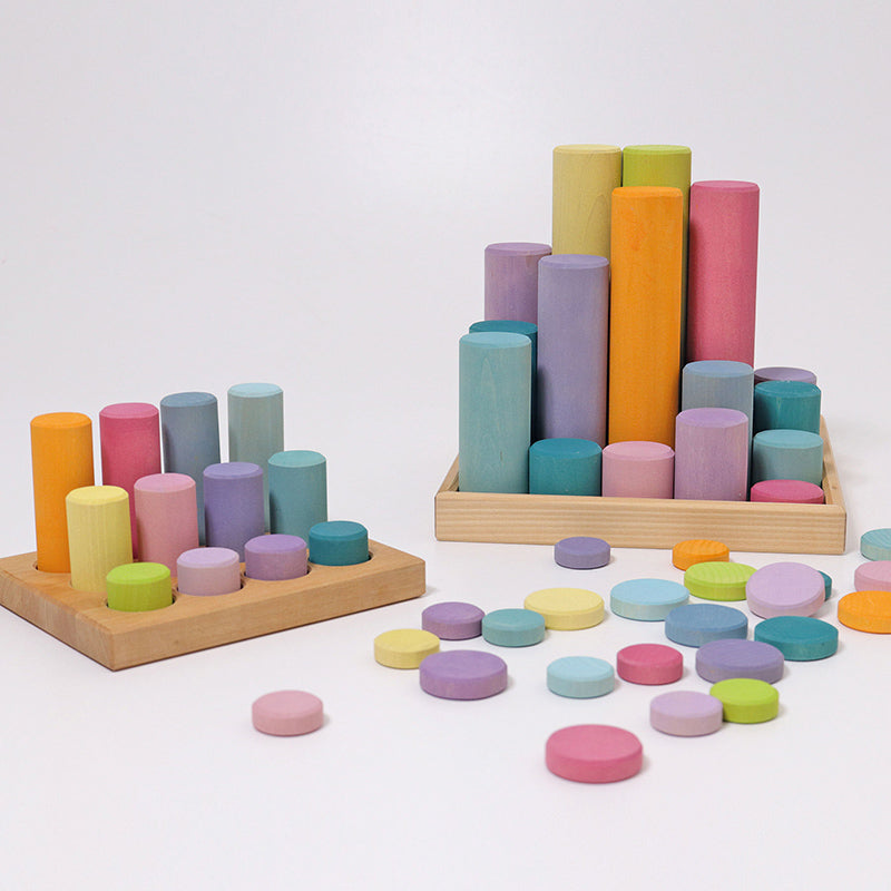 Grimm's Rollers Large Building Set Pastel Small