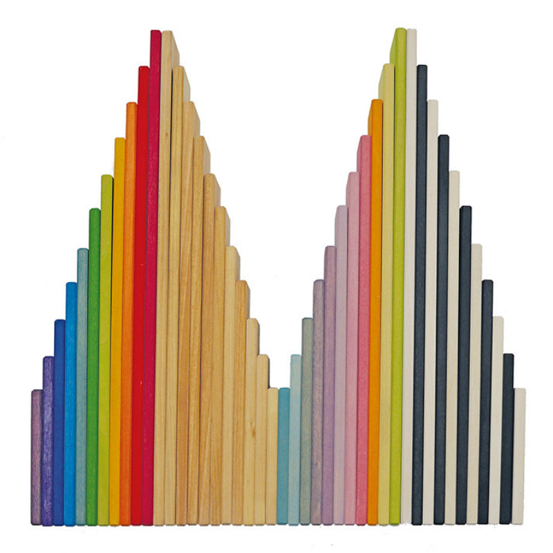Grimm's Rainbow Wooden Building Boards 5