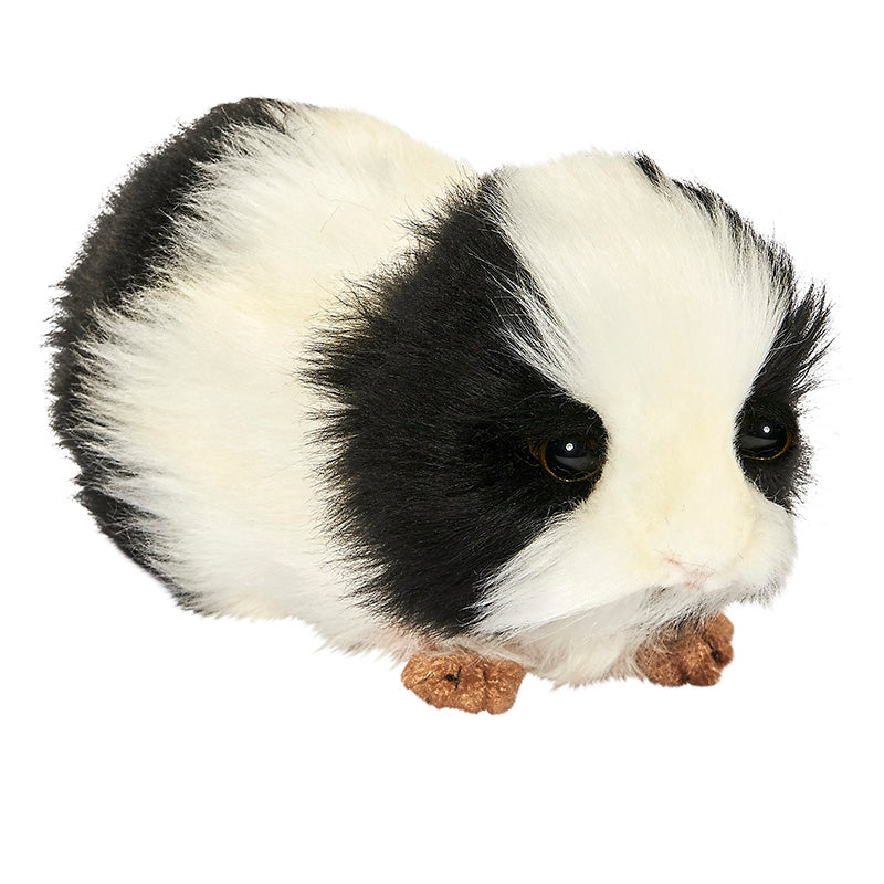 Guinea Pig Black/White Plush Toy 20cm