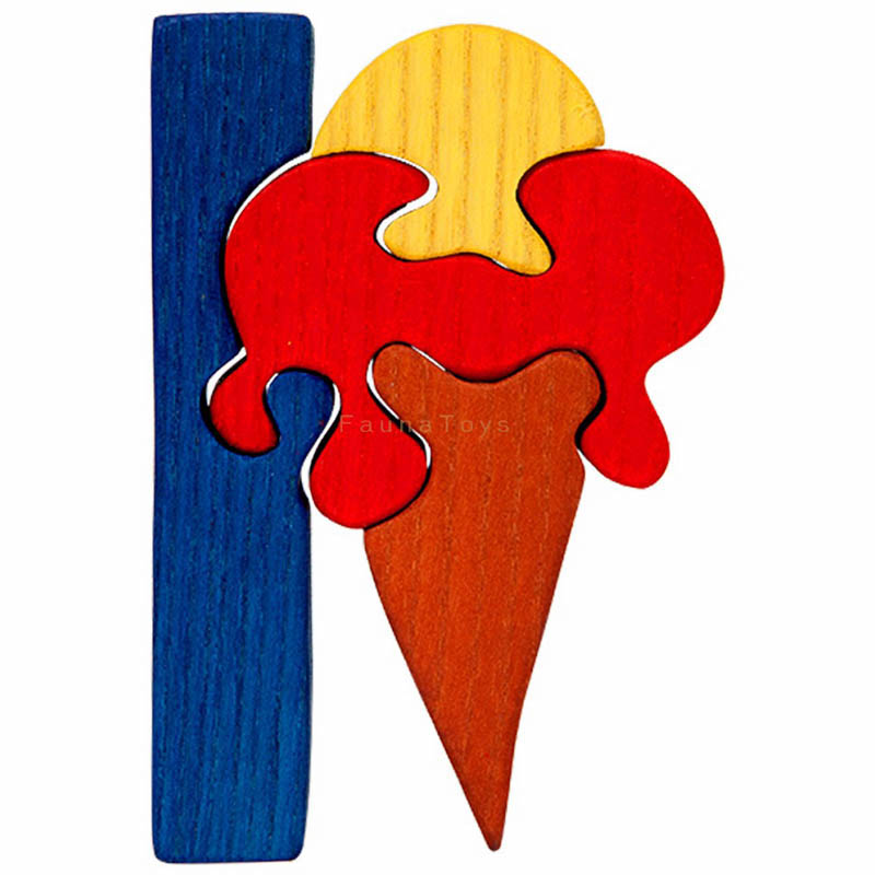 Fauna I for Ice-Cream Letter Puzzle