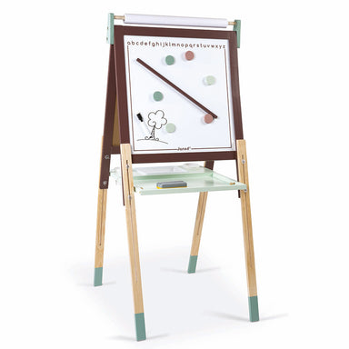 Janod Height Adjustable Blackboard Burgundy