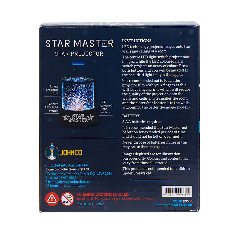 Johnco Star Master Star Projector Back Box