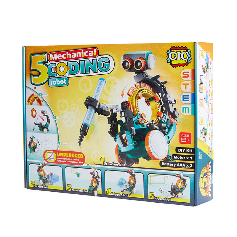 Johnco 5 in 1 Mechanical Coding Robot Box