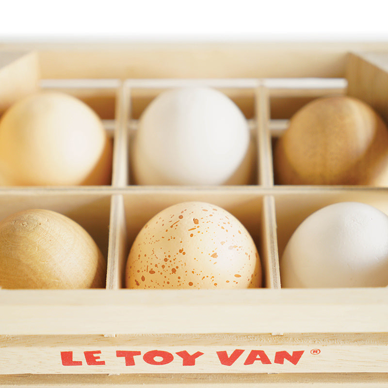 Le Toy Van Honeybake Farm Eggs Half Dozen Crate 3