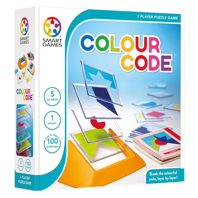 Smart Games Colour Code Single Player Multi Level Logic Puzzle Challenge Packaging