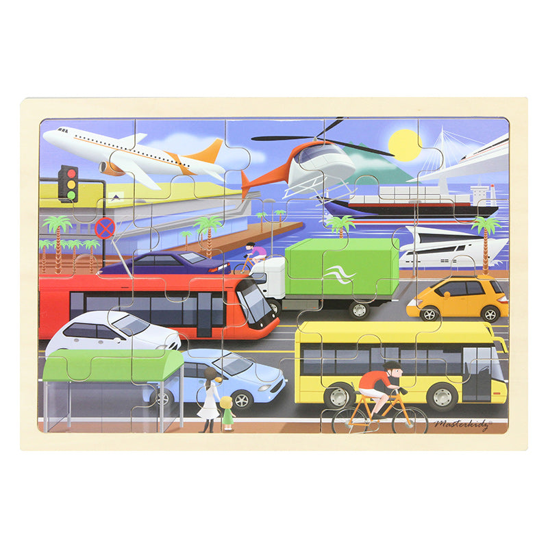 Masterkidz Jigsaw Puzzle Transportation 20 Pieces Completed