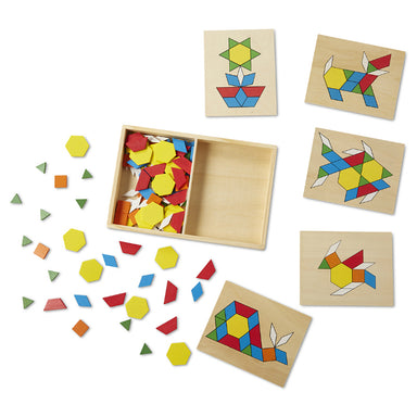 Melissa & Doug Pattern Blocks and Boards Pieces