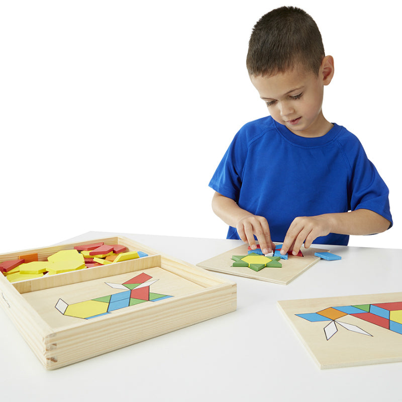 Melissa & Doug Pattern Blocks and Boards Table