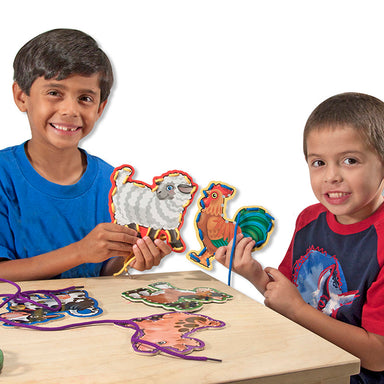 Melissa & Doug Lace & Trace Farm Animals Boys