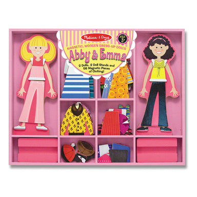 Melissa & Doug Magnetic Dress Up Set Abby and Emma Packaging