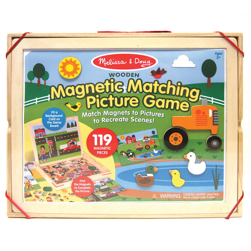 Melissa & Doug Magnetic Matching Picture Game Box