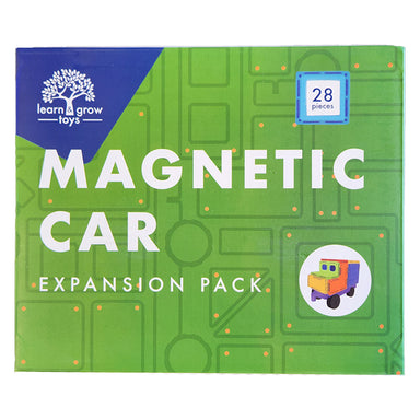 Learn & Grow Magnetic Tiles Car Pack Set 28pc Box