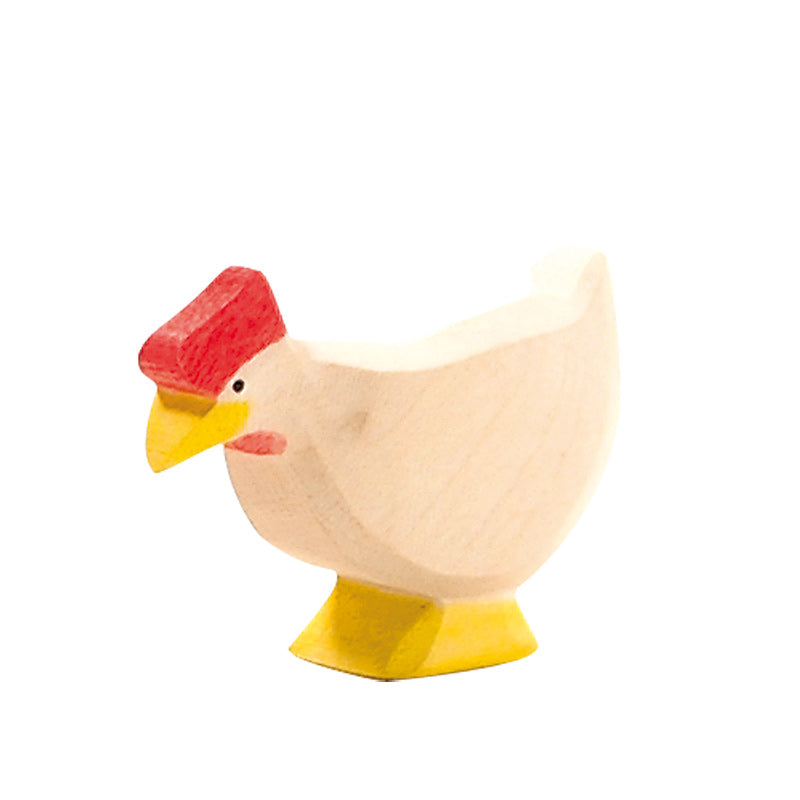 Ostheimer Wooden Hen White Standing