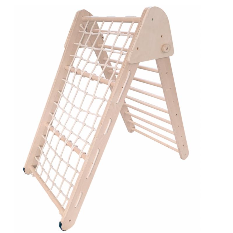 My Happy Helpers Mezzo Folding Scramble Climbing Frame Varnished