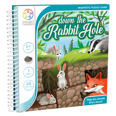 Smart Games Down The Rabbit Hole Magnetic Travel Game Cover