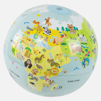 Tiger Tribe Inflatable World Globe Baby Animals 30cm