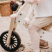 Artiwood Tiny Tot PLUS - White 2-in-1 Balance Bike and Trike Girl Riding