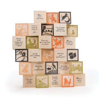 Uncle Goose Nursery Rhyme Wooden Blocks