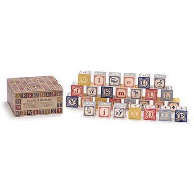 Uncle Goose French Wooden Alphabet Blocks With Packaging