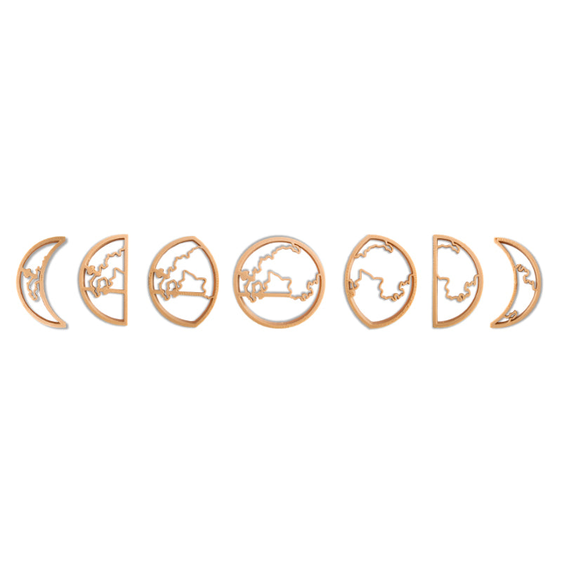 Kinfolk & Co Moon Phases Dough Cutter Set 7 Piece