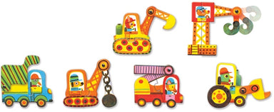 Djeco Puzzle Duo Vehicles 12 pieces 2