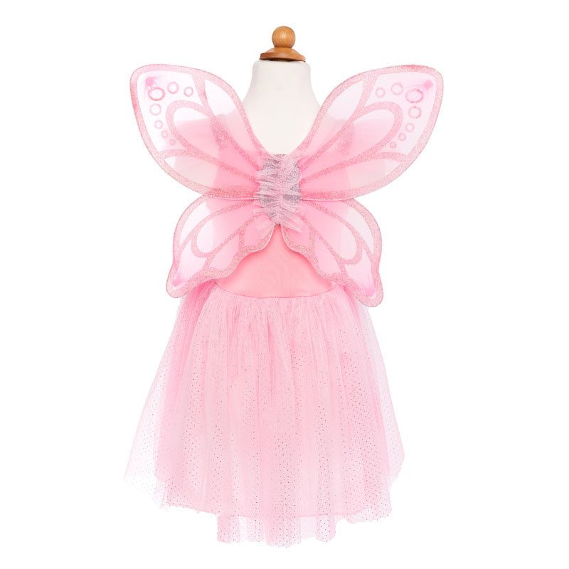 Great Pretenders Pink Sequins Butterfly Dress & Wings Size 5-7 Back