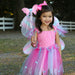 Great Pretenders Pink Butterfly Dress & Wings with Wand Size 5-6 2