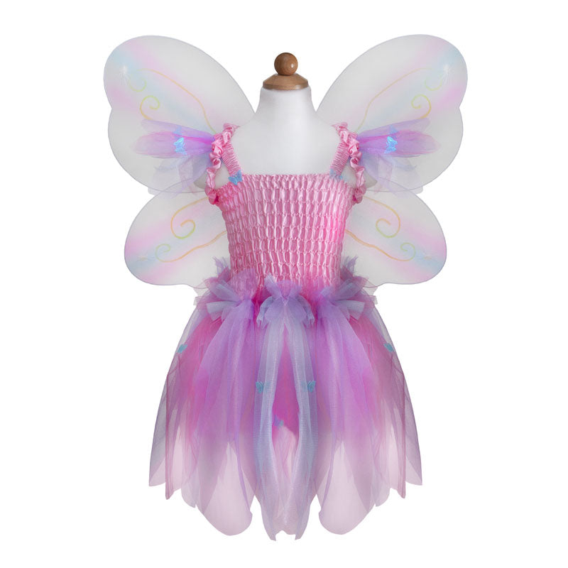 Great Pretenders Pink Butterfly Dress & Wings with Wand Size 5-6