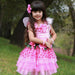 Great Pretenders Pink Fairy Blooms Deluxe Dress with Wings & Headband Size 3-4 Girl