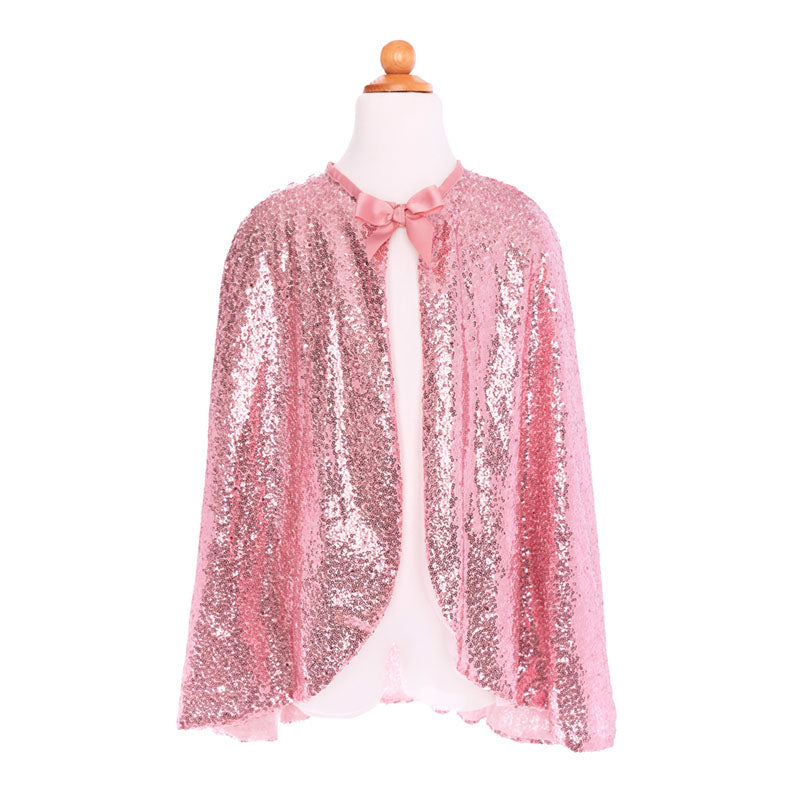Great Pretenders Precious Pink Sequins Cape Size 5-6