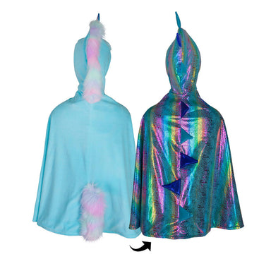 Great Pretenders Reversible Unicorn & Dragon Cape Size 5-6