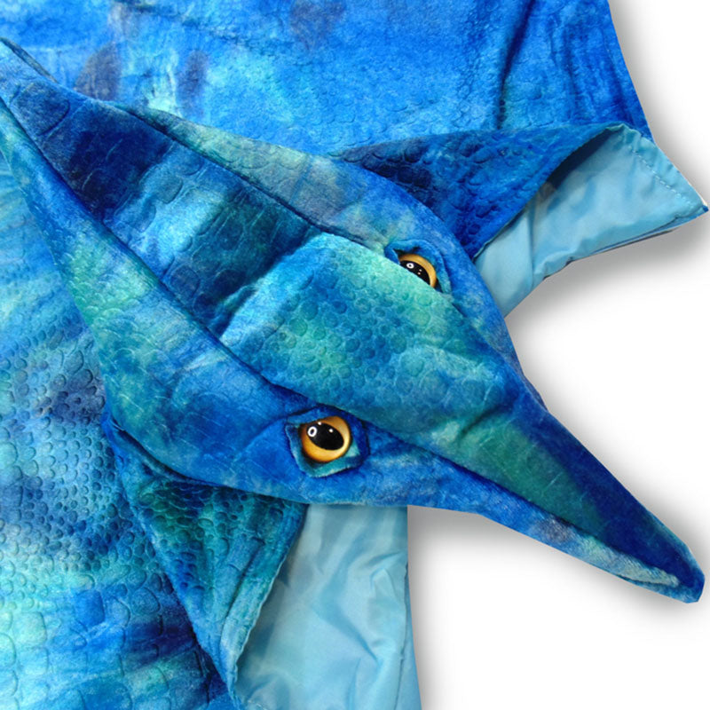 Great Pretenders Pterodactyl Hooded Cape Size 4-5 Face