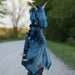 Great Pretenders Teal & Gold Starry Night Dragon Cape Size 5-6 Outside