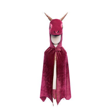 Great Pretenders Burgundy & Copper Starry Night Dragon Cape Size 5-6