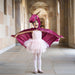Great Pretenders Burgundy & Copper Starry Night Dragon Cape Size 5-6 Girl Wings