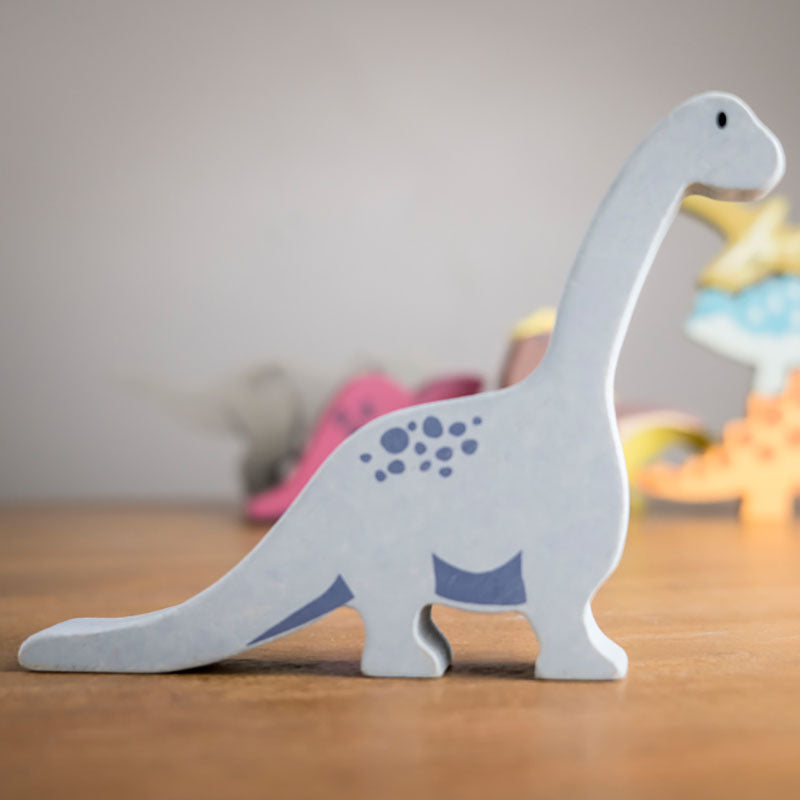 Tender Leaf Toys 8 Wooden Dinosaurs Brontosaurus