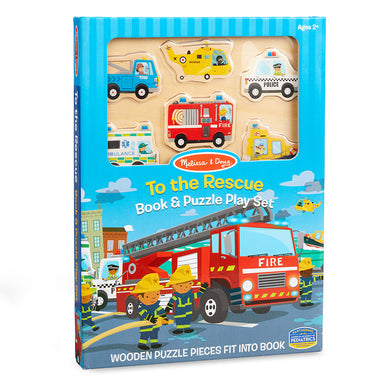 Melissa & Doug To The Rescue - Book & Puzzle Play Set