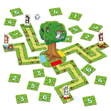 Orchard Toys Nutty Numbers Counting Game Contents