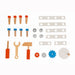 Janod Wooden Brico Kids DIY Trolley Silver Pieces
