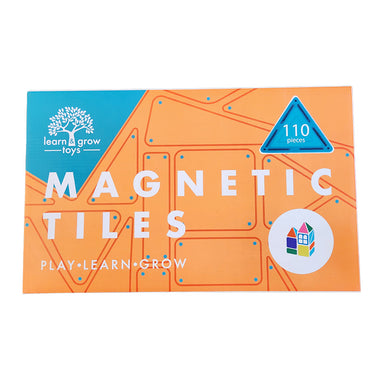 Learn & Grow Magnetic Tiles Set 110pc Box